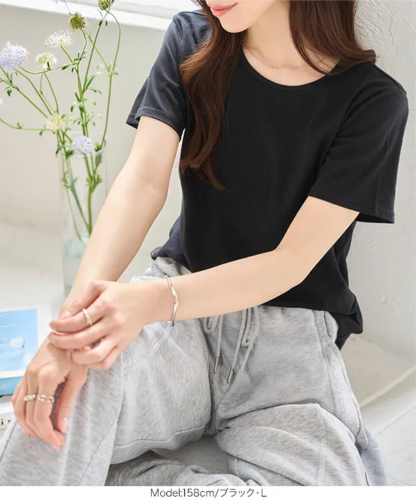 M L XL 3L 汗じみ防止＆UVカット ] スタンダードTシャツ [C7574