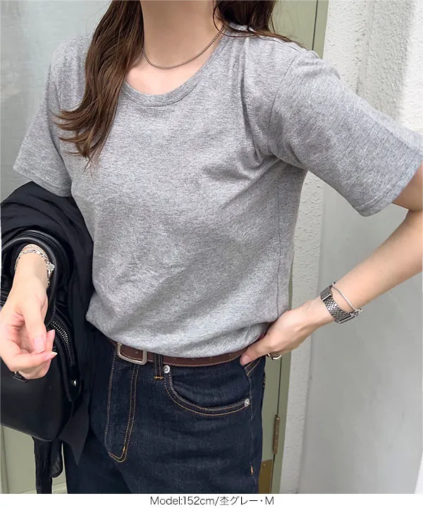 [ M L XL 3L 汗じみ防止＆UVカット ] スタンダードTシャツ [C7574]