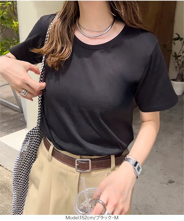 [ M L XL 3L 汗じみ防止＆UVカット ] スタンダードTシャツ [C7574]