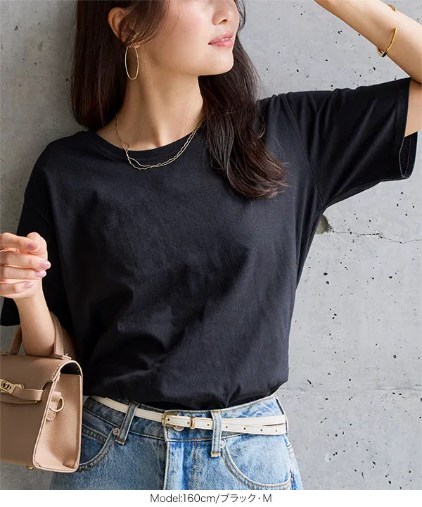 [ M L XL 3L 汗じみ防止＆UVカット ] スタンダードTシャツ [C7574] | トップス全品送料無料！8/7(金)18:00〜8/10(月)朝11:59まで