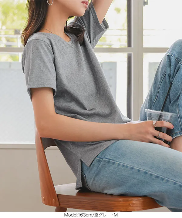 M L XL 3L 汗じみ防止＆UVカット ] スタンダードTシャツ [C7574