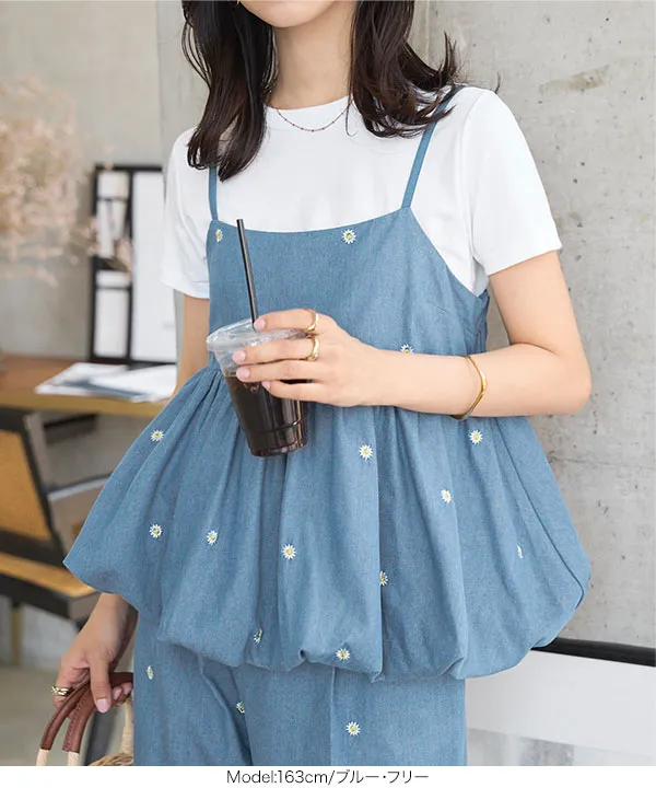 【新品未使用】cotton candy CLASSIC キャミトップス パンツ KOBE LETTUCE キャミソール カップ付き レディース ベア