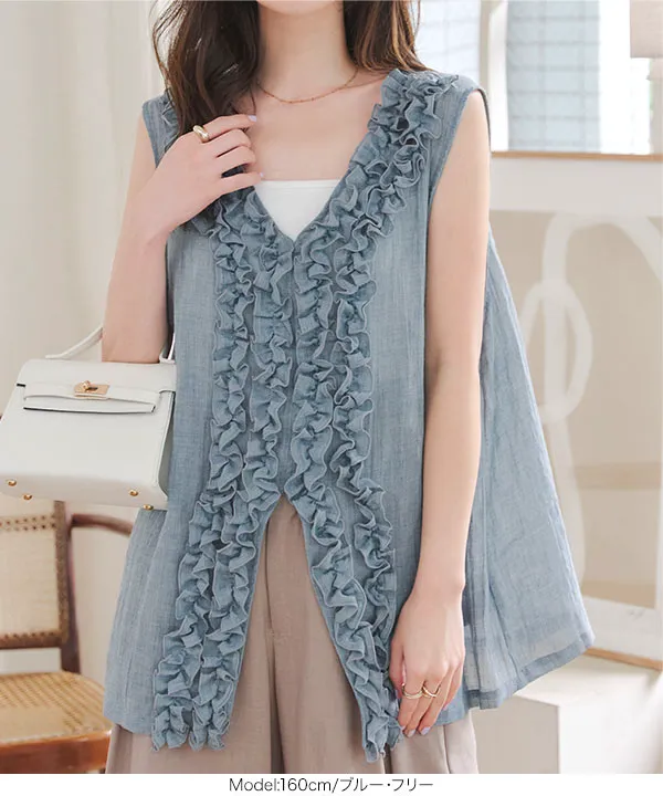 【美品】プロズヴェール⭐︎ フリルスリーブ2wayドッキングスウェット　Ｌサイズ MOMO COLLECTION】フリルスリーブ2wayドッキングスウェット（T