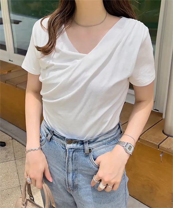 ドレープTシャツ [C7597] - レディースファッション通販 神戸レタス