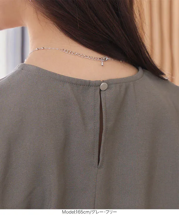 バックボタンノースリーブトップス [C7601]| SALE！