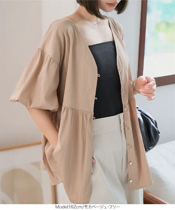 2wayバルーンスリーブブラウス [C7604]|7/24(木)12:00～発売予定