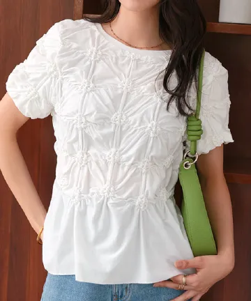 シャーリングTシャツ [C7635]