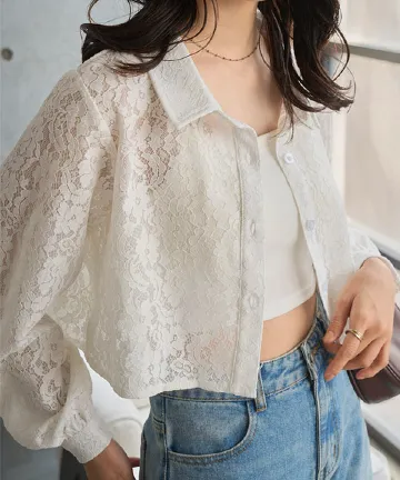 レースシャツ [C7647]