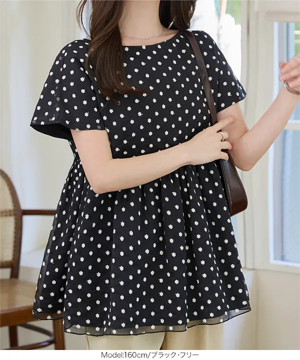 シアー刺繍ブラウス [C7649]