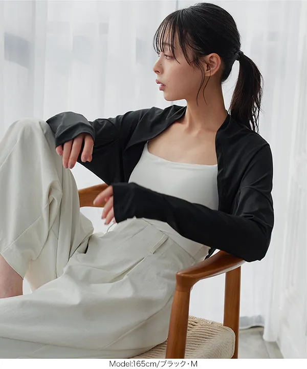 [ UVカット＆接触冷感 ] M L 日避けボレロ [C7654]【メール便】| 今だけ送料無料！