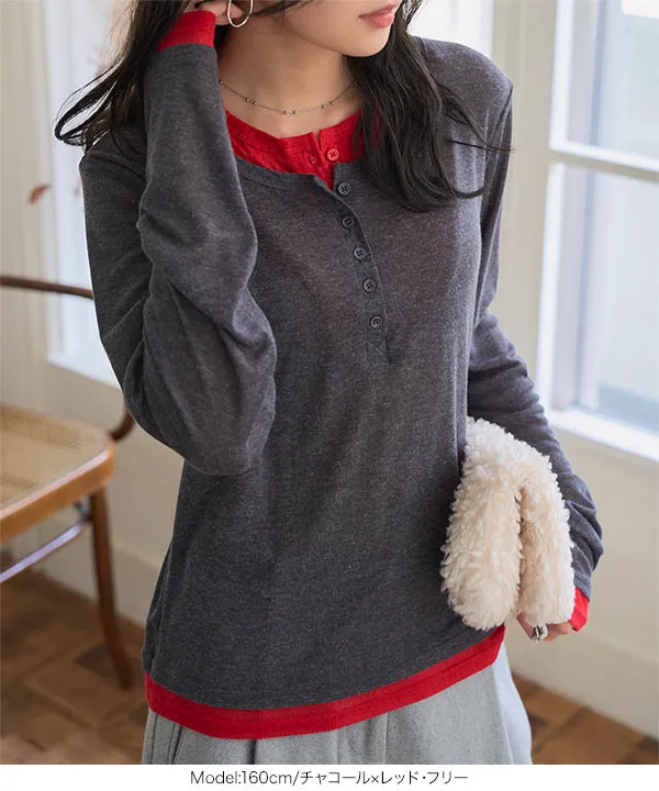 トップス K Unblend】オーバーサイズ Uネック ニットタンクトップ MONO-MART