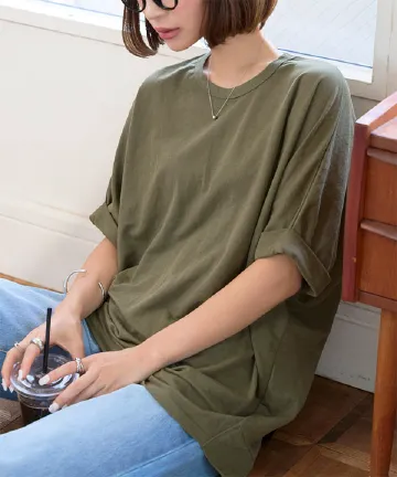 接触冷感チュニックTシャツ [C7662]