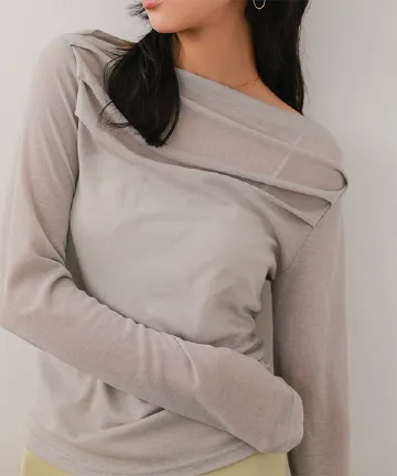 選べる2タイプシアートップス [C7663] - レディースファッション通販