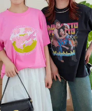 天才ピアニストのむぎゅっとぷくっと×神戸レタスコラボ番組Tシャツ [C7666]