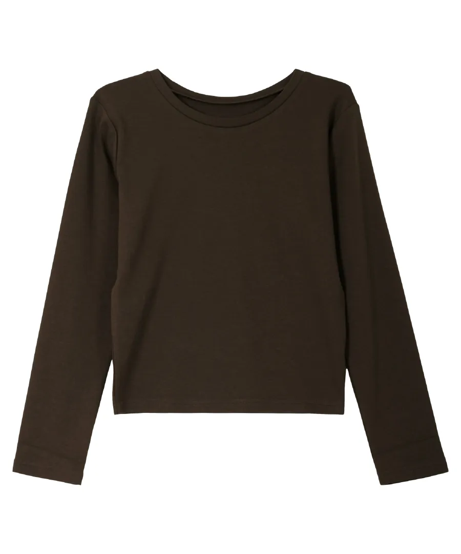 [ Petitle / プチレ ] 選べる3サイズ ベーシック長袖Tシャツ [C7668]のレビュー