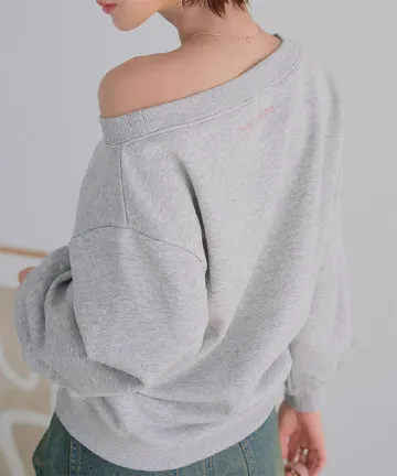 オフショルダースウェット [C7675] | SALE！