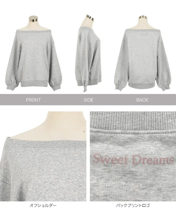 オフショルダースウェット [C7675] | SALE！ - レディースファッション