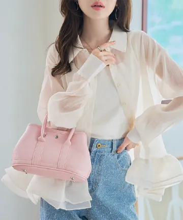 フリルヘムシアーシャツ [C7681]