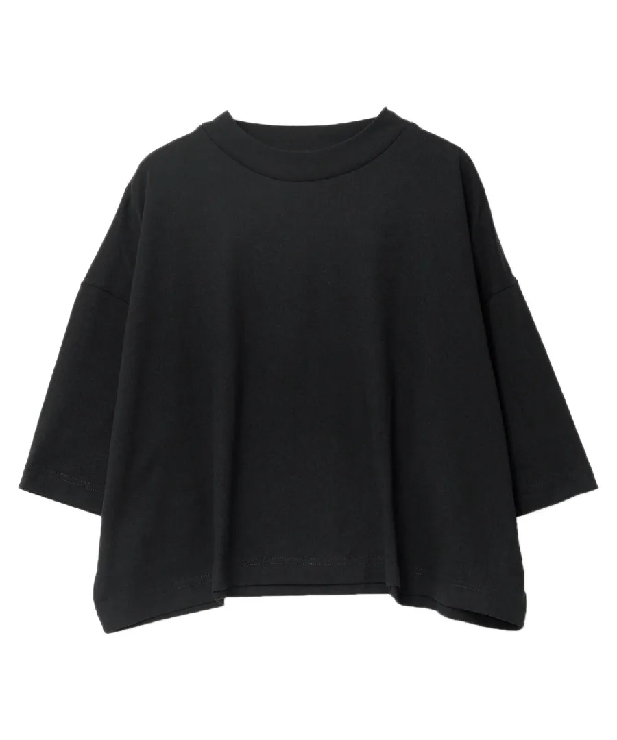 [ 汗じみ防止＆UVカット ] クロップドクルーネックボックスTシャツ [C7686]のレビュー