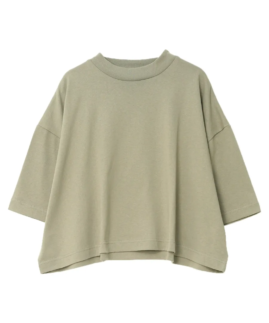 [ 汗じみ防止＆UVカット ] クロップドクルーネックボックスTシャツ [C7686]のレビュー