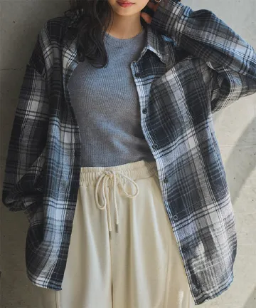 チェック柄ネルシャツ [C7693]