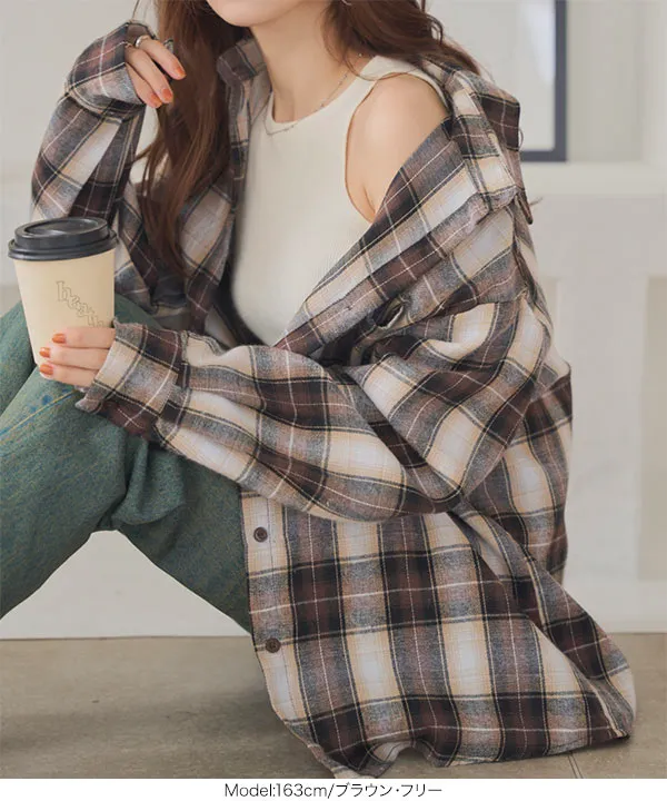 チェック柄ネルシャツ [C7693] - レディースファッション通販 神戸