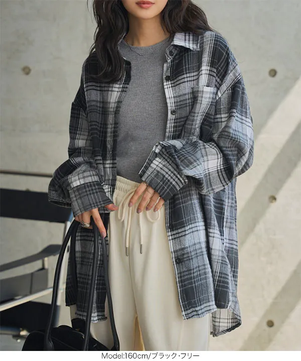 チェック柄ネルシャツ [C7693] - レディースファッション通販 神戸