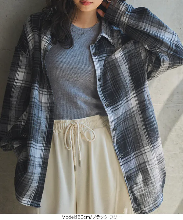 チェック柄ネルシャツ [C7693] - レディースファッション通販 神戸