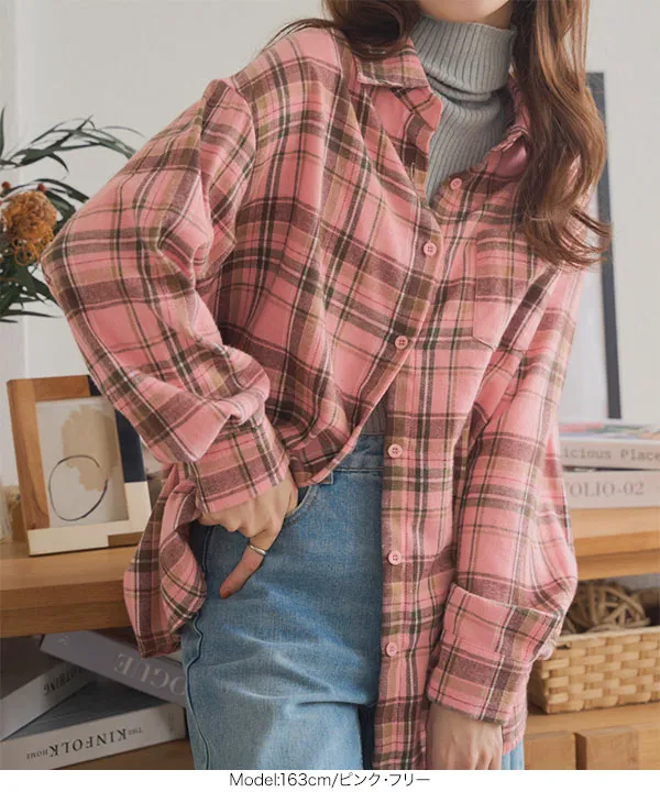 チェック柄ネルシャツ [C7693] - レディースファッション通販 神戸