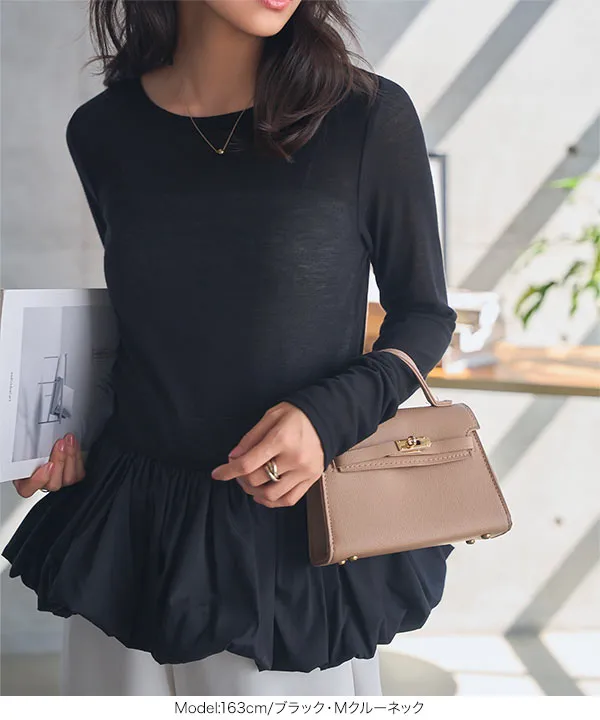 ペプラムトップス ロマンティックサテンぺプラムトップス – poláura OFFICIAL