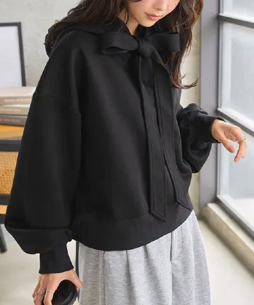 ダイバービッグリボンフーディトップス [C7698]