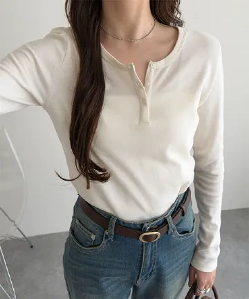 選べる2タイプ　スムースカットソーロンT [C7705]