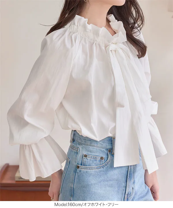 お値下げ♡ダブスタ♡リボンカットソー SPINNS（スピンズ） tシャツ 重ね着いらずで即可愛い♪リボン付き