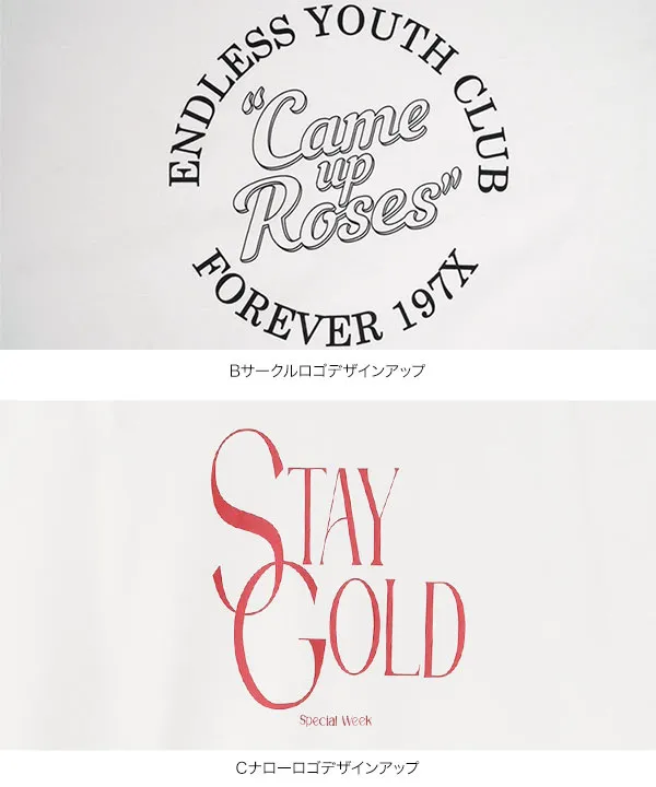 [ 田中亜希子さんコラボ ]アソートヴィンテージライクロゴTシャツ [C7717]