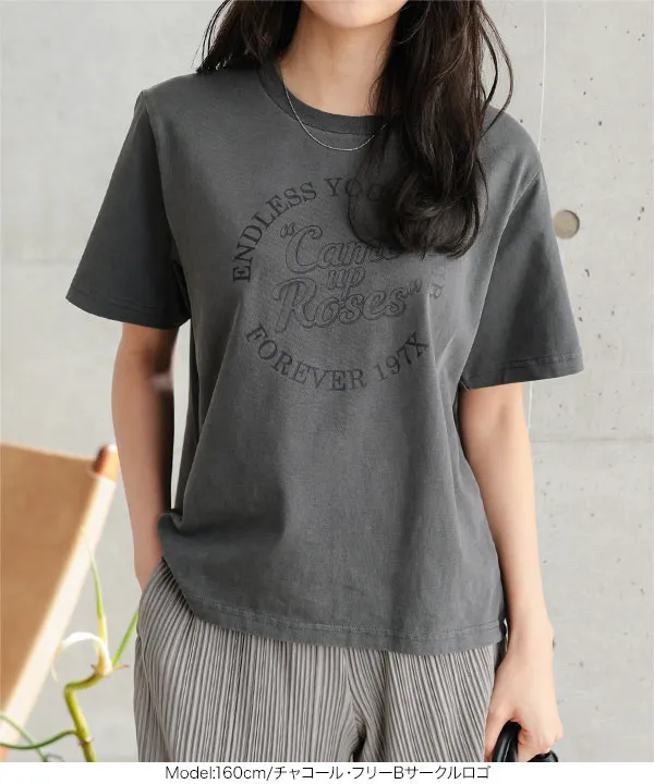 田中亜希子さんコラボ ]アソートヴィンテージライクロゴTシャツ [C7717