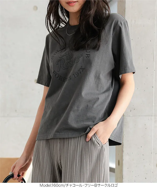 田中亜希子さんコラボ ]アソートヴィンテージライクロゴTシャツ [C7717
