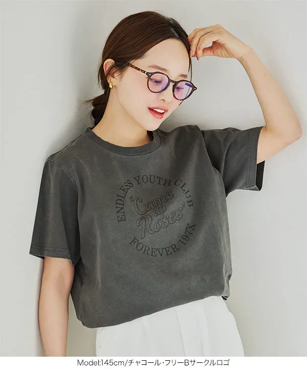 田中亜希子さんコラボ ]アソートヴィンテージライクロゴTシャツ [C7717