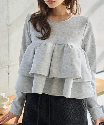 フリルポンチトップス [C7727]