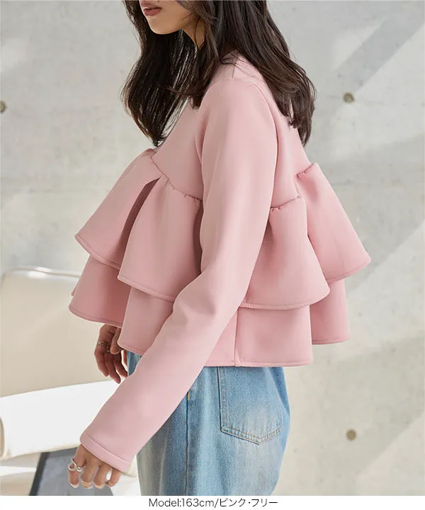 フリルポンチトップス [C7727] - レディースファッション通販 神戸