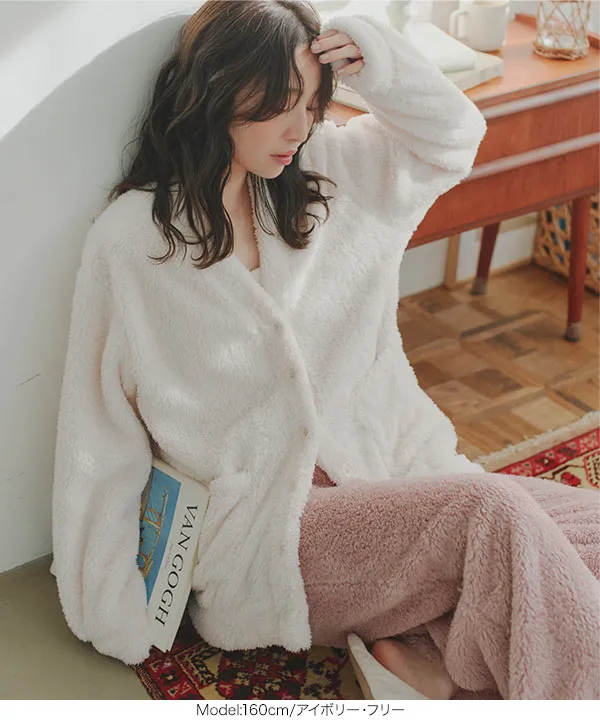 ルームウェア ] ボアカーディガン [C7734] - レディースファッション