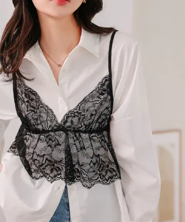 総レースブラトップビスチェ [C7743]