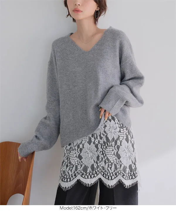 チュニックレースキャミソール [C7750] - レディースファッション通販