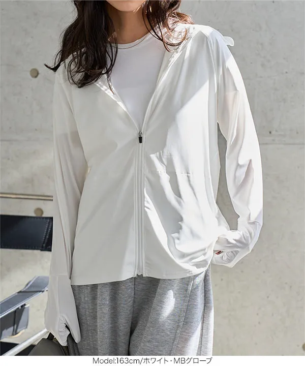 [ UVカット＆接触冷感 ] M L XL 選べる2タイプ 取り外しサンバイザー付きパーカー [C7760] | 今だけ特別価格×送料無料！