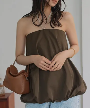 ホルターネックバルーントップス [C7799] | 送料無料 4/9(木)12:00~4/10(金)朝11:59まで