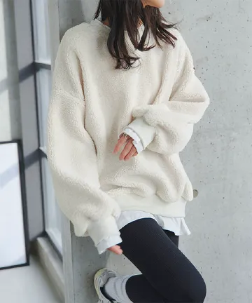 フェイクレイヤードボアトップス [C7831]