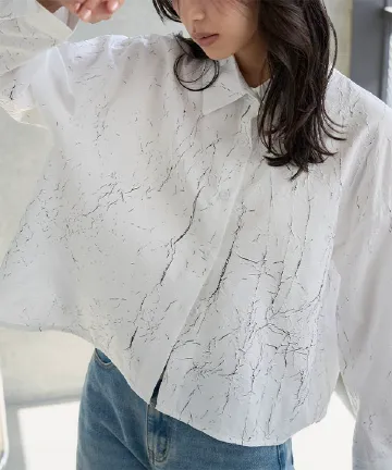 立体加工デザイン長袖シャツ [C7844] | 送料無料 3/22(日)12:00~3/23(月)朝12:00まで