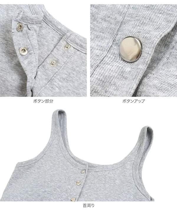 ヘンリーネックカップ付きタンクトップ [C7850] - レディース