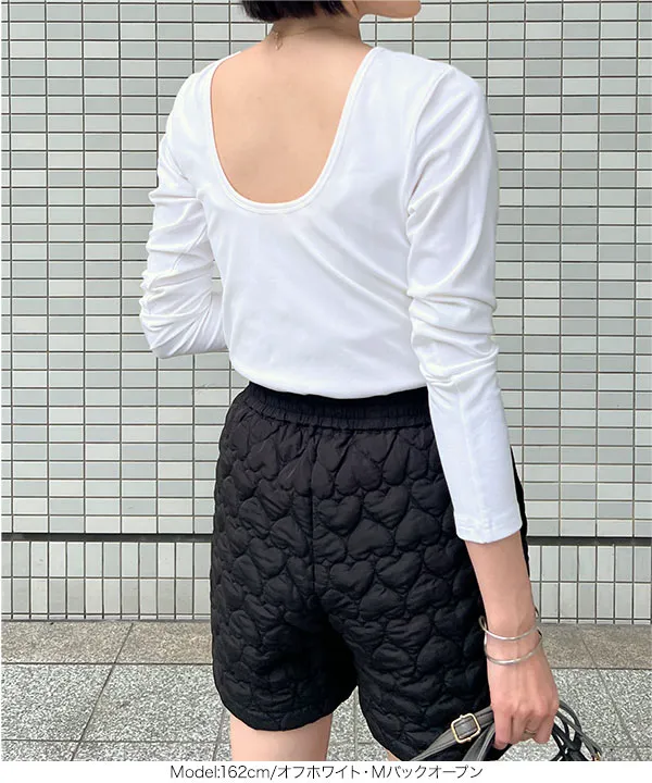 [ yuiさんコラボ ]選べる2タイプ長袖 デザインカットソー [C7853]