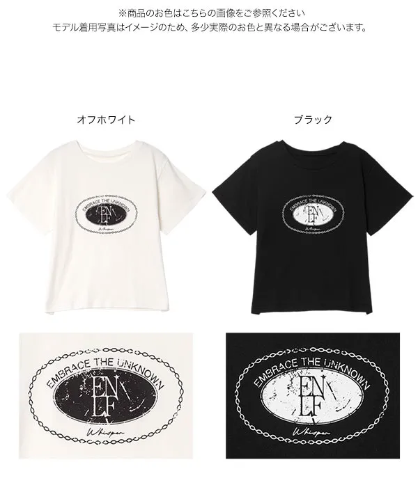 かすれプリントTシャツ [C7855] - レディースファッション通販 神戸