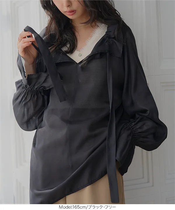 シアーカフタンブラウス [C7858]| SALE！